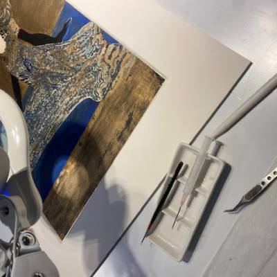 Vastzetten Van De Gouddeeltjes